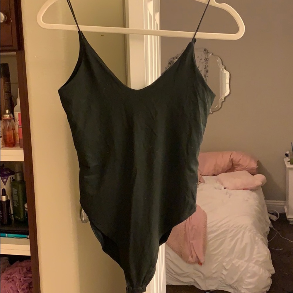 black bodysuit tank top